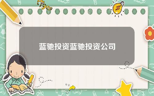 蓝驰投资蓝驰投资公司